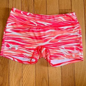 Under Armour Gymnastics Volleyball Dance Shorts Cartwheel Youth Medium YM Orange